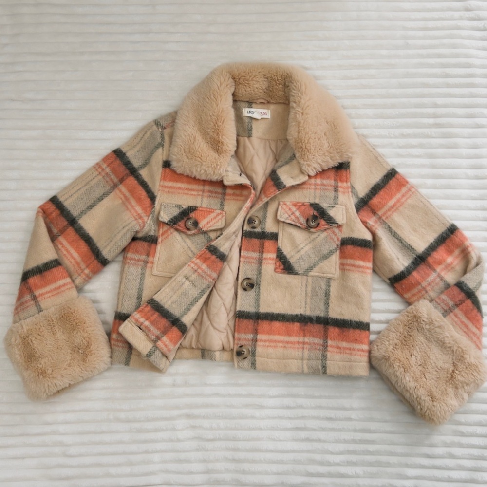 ASOS Urban Bliss Plaid Trucker Jacket